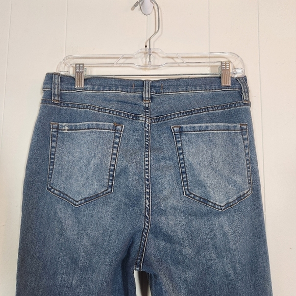 Free People Roller Crop Skinny Jeans Size 31/12 Medium Wash - Picture 7 of 16